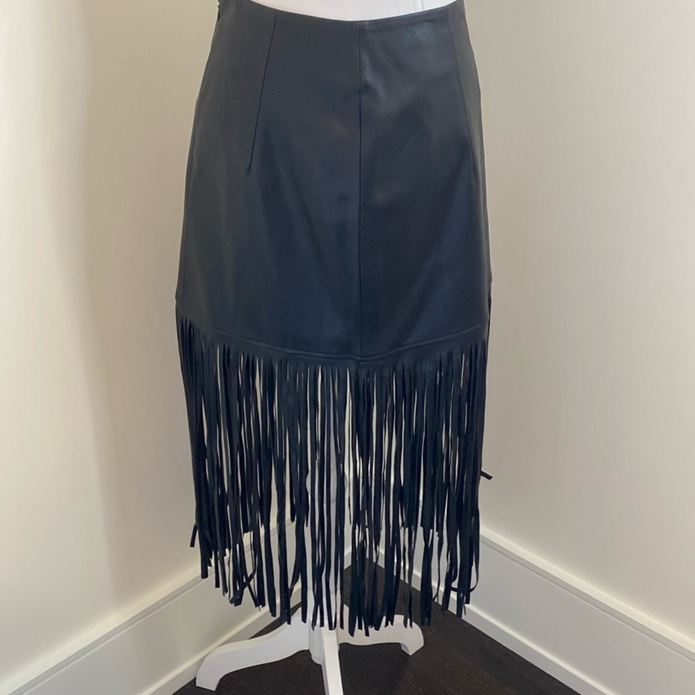 BAGATELLE NYC FAUX LEATHER SKIRT